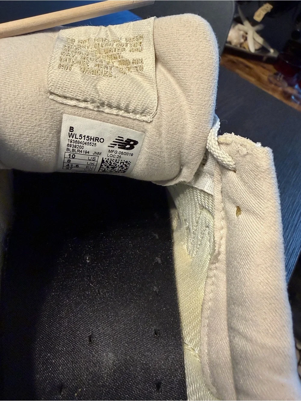 New Balance 515 Women's Neutral Beige/Taupe with Gold Lace-Up Sneakers